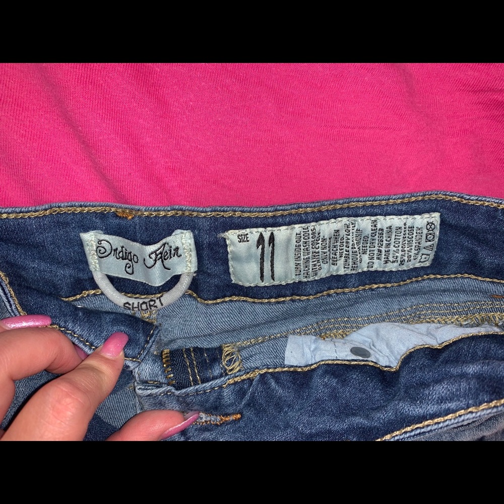 ripped jean shorts